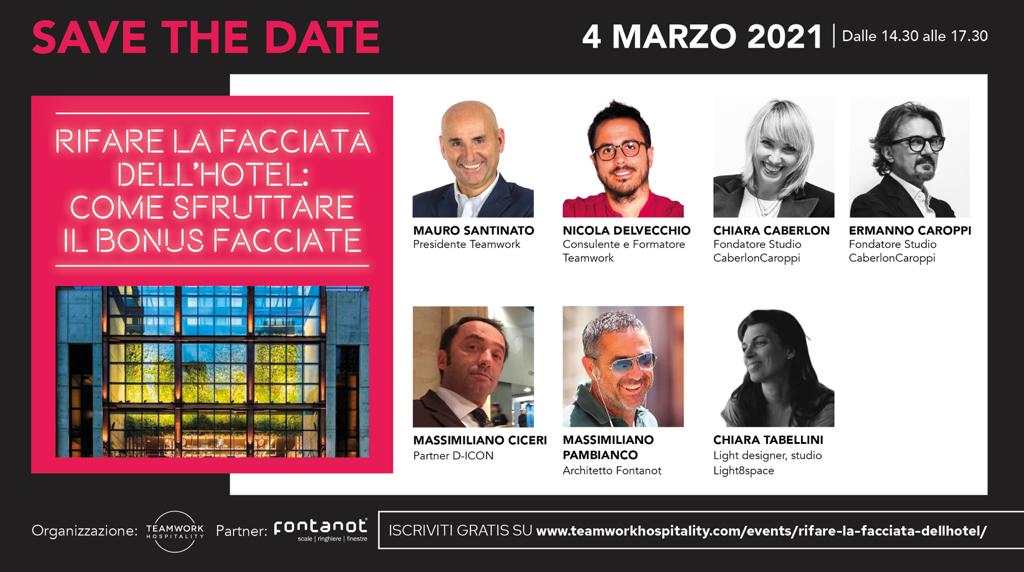 webinar: rifare la facciata dell'hotel