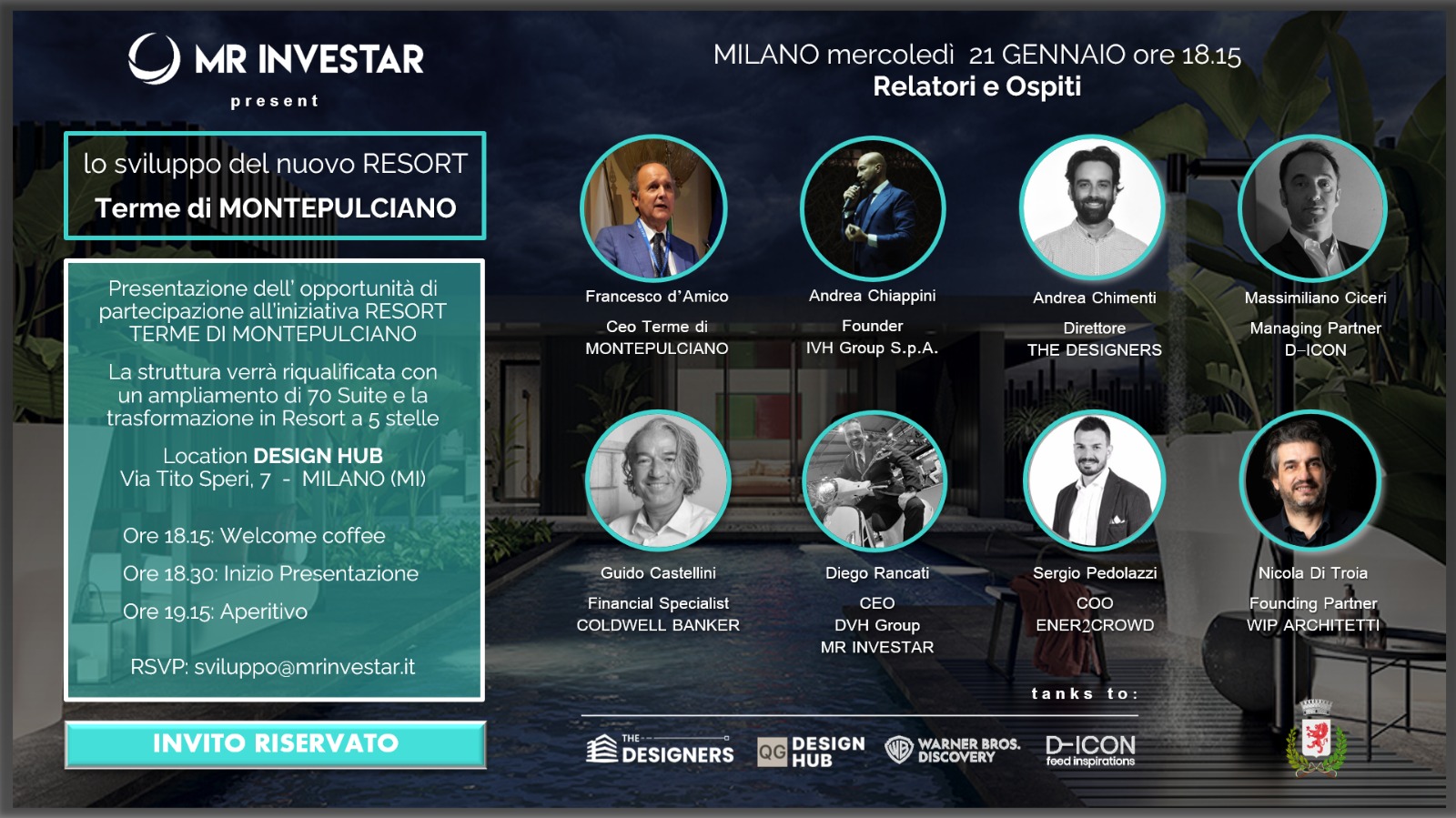 MR Investar presenta il progetto Terme di Montepulciano